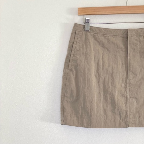 All Things Golden The Cargo Mini Skirt Mid Rise Stretch Cotton Slate Medium Y2K - Picture 8 of 13